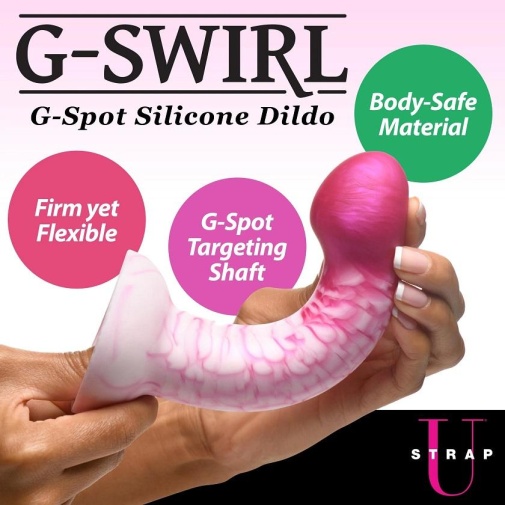 Strap U - G-Swirl Dildo - Pink photo