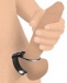 Strict - Leather Steel Cock Ball Ring - Black photo-3