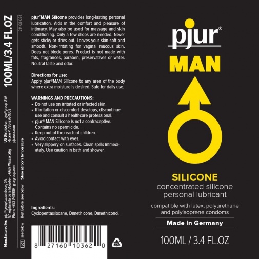 Pjur - Man Basic Personal Silicone Glide - 100ml photo