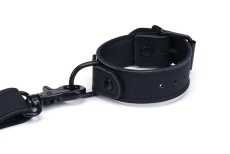 Vegan Fetish -手腕连颈圈捆绑套装  - 黑色 照片