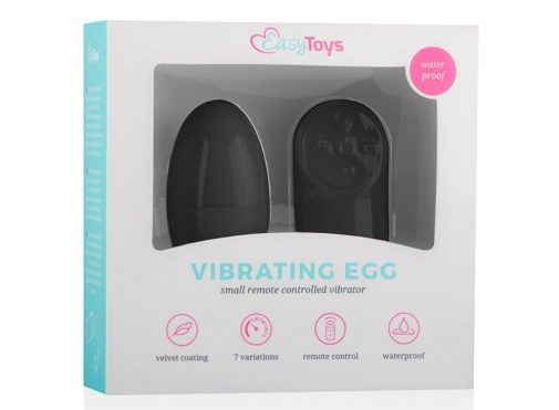 Easytoys - Remote Control Vibro Egg - Black photo