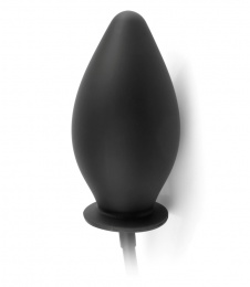 Pipedream - Inflatable Silicone Plug - Black photo