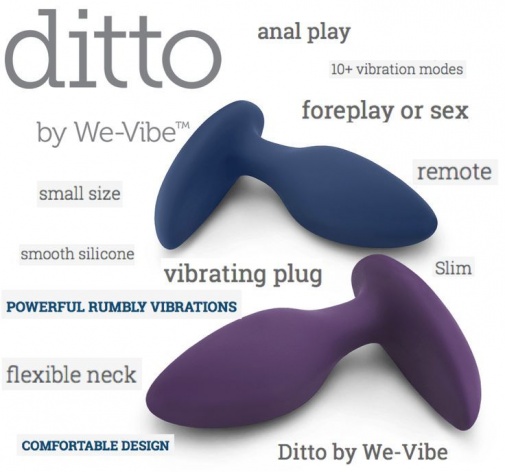 We-Vibe - Ditto 遥距后庭震动器 - 紫色 照片