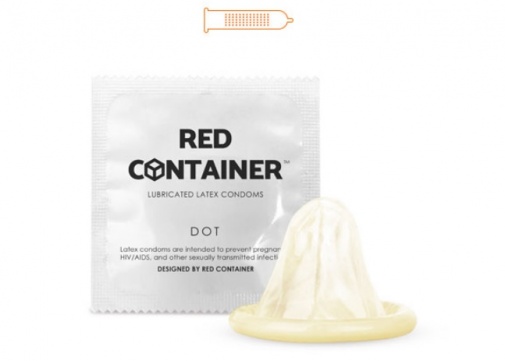 Red Container - Dot Type Condoms 3's Pack photo