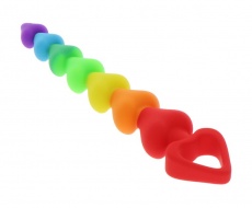 ToyJoy - Heart Beads - Rainbow photo