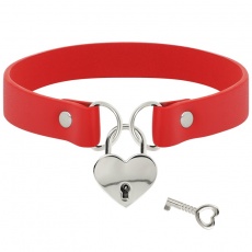 Coquette - Choker Keys Heart - Red photo