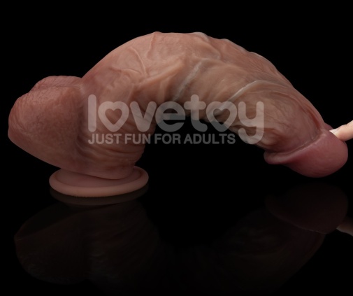 Lovetoy - 10.5" XXL Dual Layered Cock - Brown photo