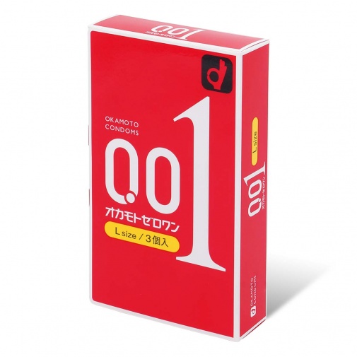 Okamoto - Zero One 0.01 L-Size 3' Pack photo