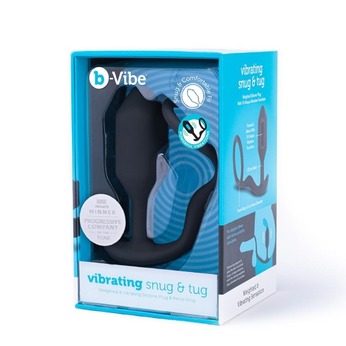 B-Vibe - Vibrating Snug & Tug M - Black photo