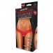 Hustler - Clitoral Stimulating Thong With Beads - Red - SM photo-3