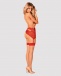 Obsessive - S814 Stockings - Red - L/XL photo-5