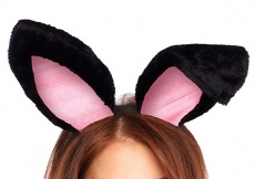 Leg Avenue - Plush Bunny Ears - Black photo