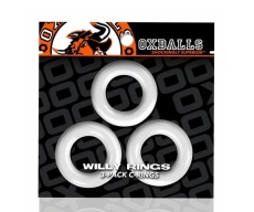Oxballs - Willy 陰莖環 3個裝 - 白色 照片
