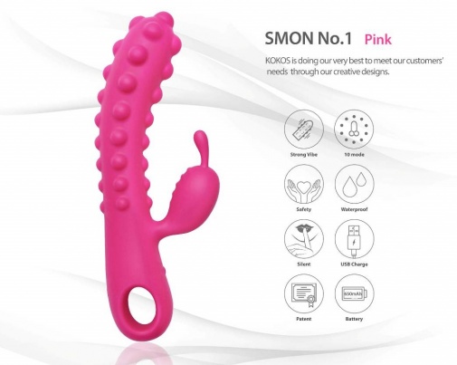 Kokos - Smon Rabbit Vibrator - Pink photo