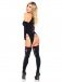 Leg Avenue - Cami Garter & Stockings Set - Black photo-2