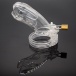 FAAK - Long Whale Chastity Cage - Clear photo-3