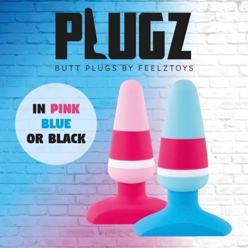 FeelzToys - Plugz Butt Plug - Blue/Pink photo