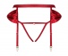 Obsessive - Rubinesa Garter Belt & Thong - Red - S/M photo-7