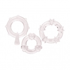 CEN - Magic C-Rings 凸紋陰莖環 - 透明 照片