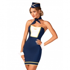 Obsessive - Stewardess Uniform - Blue - XS/S photo