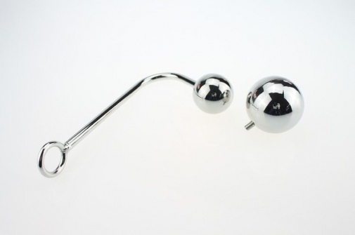 MT - Anal Rope Hook with 2 Balls Movable 176 mm photo