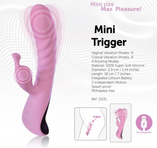 Adrien Lastic - MiNi Trigger Vibrator - Pink photo