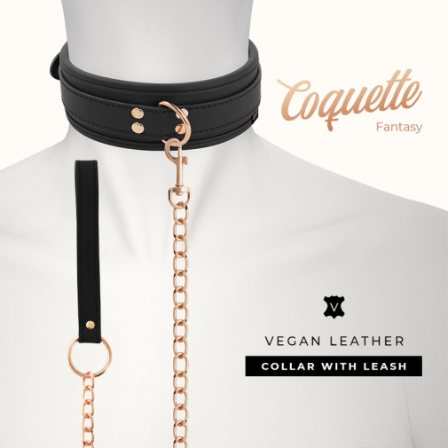 Coquette - Collar Vegan Leather - Black photo
