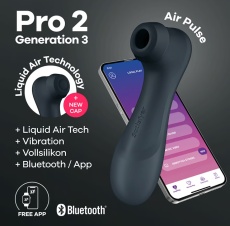 Satisfyer - Pro 2 Liquid Air Tech Gen 3 App - Black photo
