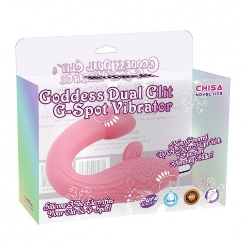 Chisa - Goddess Dual Glit G-Spot Vibrator - Pink photo
