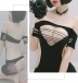 SB - Cutouts Dress - Black photo-4
