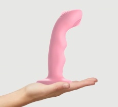 Strap-On-Me - Wave Tapping Dildo - Coral Pink photo