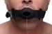 Strict - Hollow Silicone Gag - Black photo-4