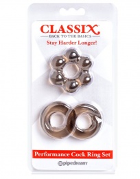 Pipedream - Performance Cock Ring Set - Grey photo