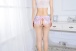 SB - Crotchless Lace Panties w Bow - Light Pink photo-2