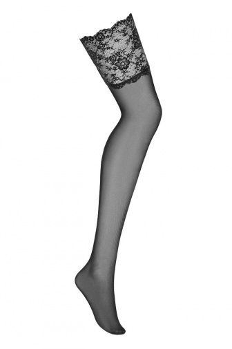 Obsessive - Charmea Stockings - Black - L/XL photo