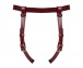 Liebe Seele - Deluxe Leather Strap-On Harness - Wine Red photo-2