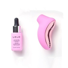Lelo - 套裝B - Sona 2 旅行套裝  陰蒂吸啜器 粉紅色 & 悅情精華液 15ml 照片