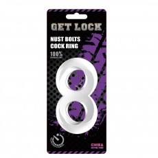 Chisa - Duo Cock 8 Ball Ring - Clear photo