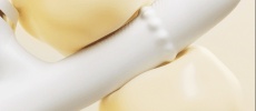 Erocome - 羅盤座 鋼珠滑動震動棒 - 白色 照片