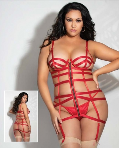 STM - Superstar Strappy Dress - Red - Queen Size photo