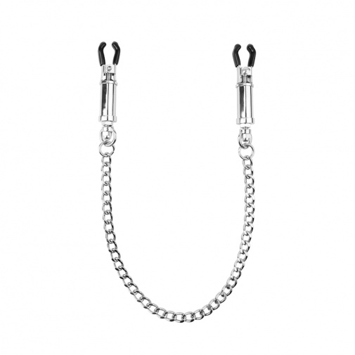Buy Chisa - Pinch Nipple Clamps w Chain - Silver — Online Shop